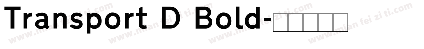 Transport D Bold字体转换